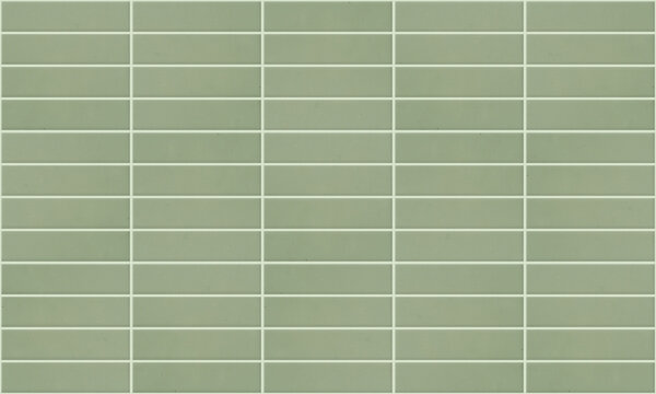 Seamless pattern. Sage green tile wall and floor texture. Horizontal tiles. Tileable background. 