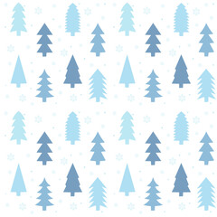 Obraz premium Light Winter Tree Pattern