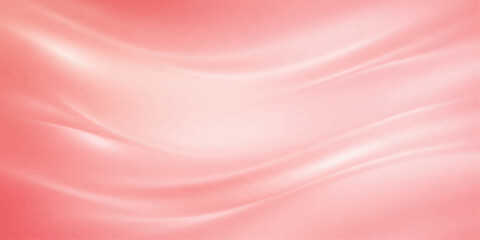 Fototapeta premium Abstract pink silk satin fabric background with smooth flowing soft waves and texture design