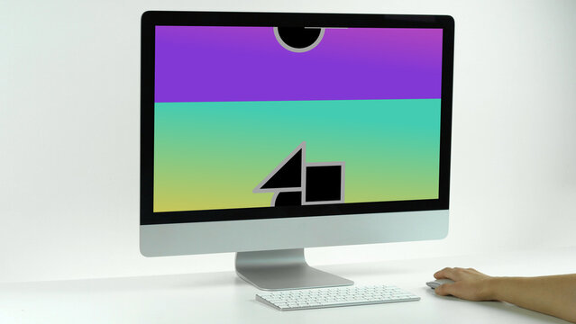 Desktop Mockup 3 Scroll Up Double &ndash; Modern Computer Screen Presentation, Animated Display for Website and App UI UX Showcase, Professional Digital Interface Template