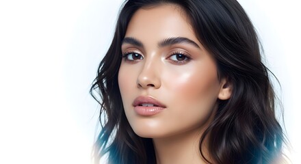 Fototapeta premium Beautiful Woman with Perfect Skin and Makeup