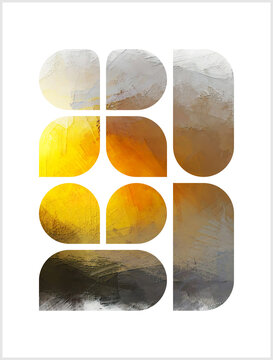 Poster designed with geometric shapes, White background, lines, Banner, Poster, abstract, solid color for media, social networks, Graphic illustration, layered shadow blended gradient effect 16