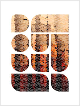 Poster designed with geometric shapes, White background, lines, Banner, Poster, abstract, solid color for media, social networks, Graphic illustration, layered shadow blended gradient effect 17 mosaic