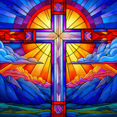 Naklejka premium Archangel with Sword and Serpent – AI Generative