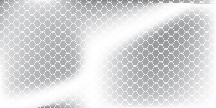 Grey backdrop with dynamic square halftone. Wavy grey square halftone background