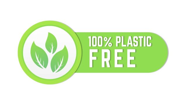 Symbol or logo no plastic use. Plastic free