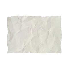 Obraz premium Crumpled white paper, wrinkled texture, blank sheet, creased page isolated on Transparent Background