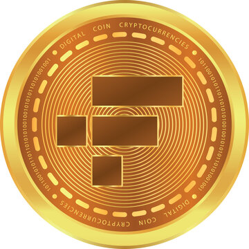 ftx token-ftt cryptocurrency logos on abstract background. 3d illustrations.