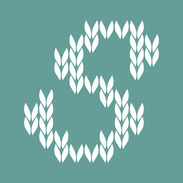 Knitted Letter S