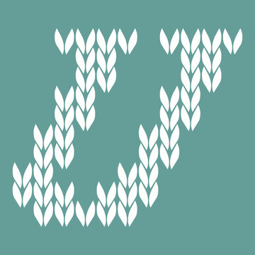 Knitted Letter U
