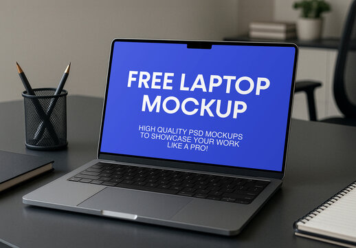 Corporate Laptop Mockup
