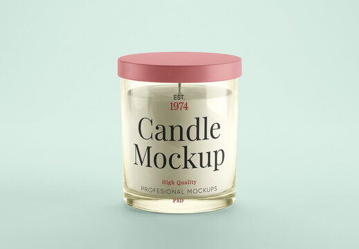 Closed Candle Mockup
