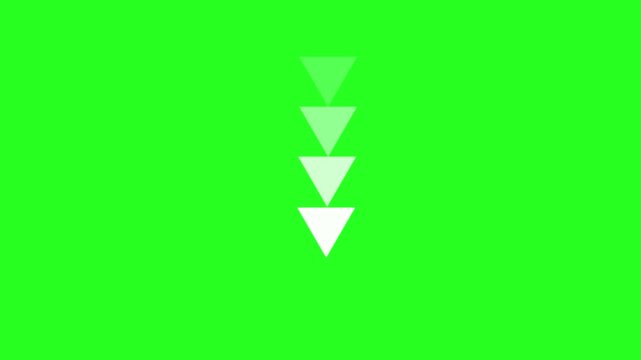 Minimal right arrow pointer icon representing navigation, direction, forward action, or next step.
abstract arrow pointing graphic animation. Up to Down -directional arrow loop animatio.
