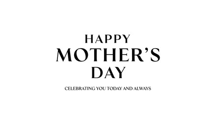 Obraz premium Happy mother's day greeting card