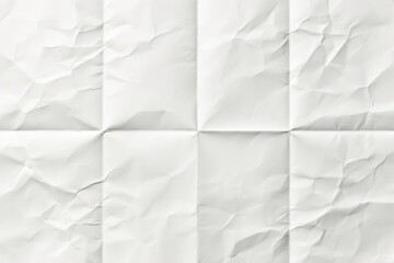 Obraz premium Abstract white crumpled paper texture featuring distinct grid crease lines perfect for minimalist graphic design projects