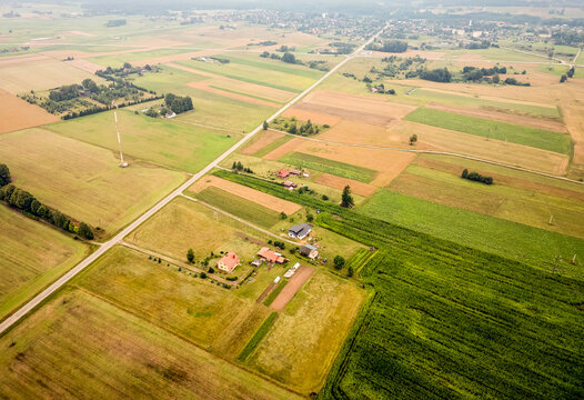Farms near Leipalingis town, Druskininkai Municipality, Alytus County of Lithuania