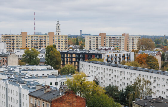 Bialostocka Street in North Praga area of Warsaw, Poland