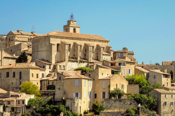 Obraz premium Aerial view of Gordes commune, Provence region, France