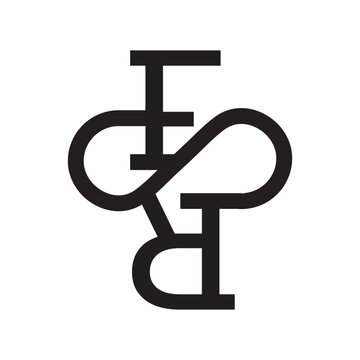 FSR Monogram Logo Design - Abstract Intertwined Typographic Vector Icon