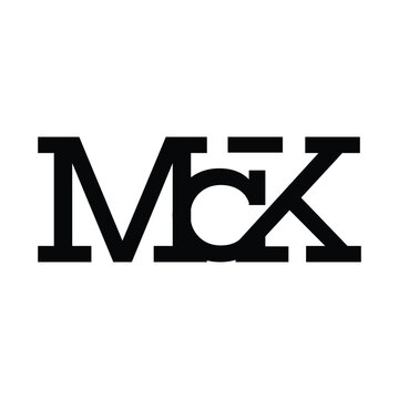 Monogram Logo Design Letters MCK Modern Typography Branding