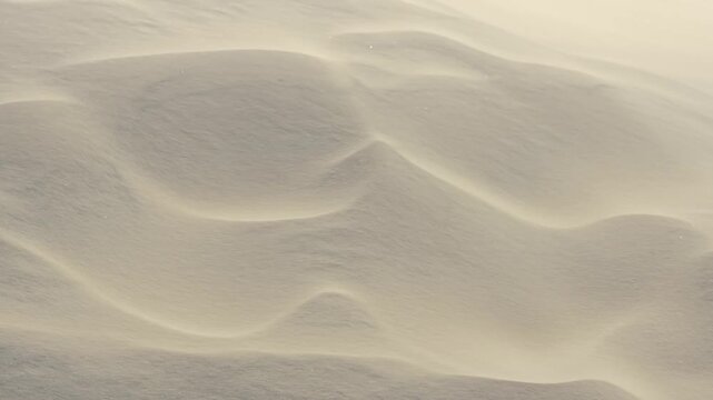 Wind Blows Sand at White Sand Dunes - Lencois Maranhenses, Brazil
