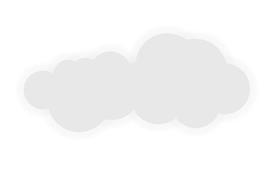 Obraz premium Soft gray abstract blob shapes with smooth shadows, minimal organic forms isolated on light background for modern design