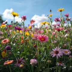 Fototapeta premium field of flowers