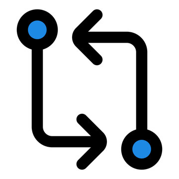 Code Compare Filled Line Icon Vector, Bold Outline Coding and Programming Symbol for Developer and Web Design Concept