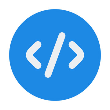 Code Flat Icon Vector, Colorful Coding and Programming Symbol for Developer and Web Design Concept