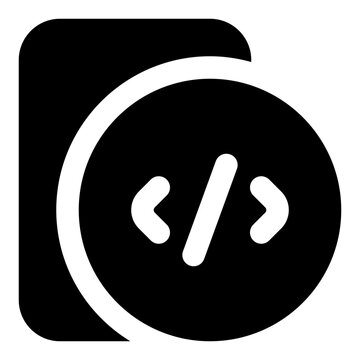 Mobile Development Glyph Icon Vector, Solid Coding and Programming Symbol for Developer and Web Design Concept