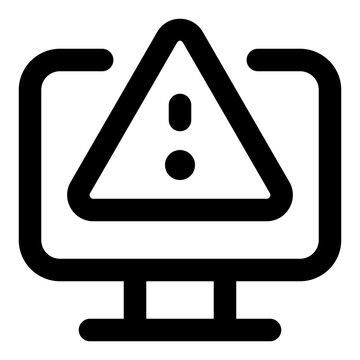 Error Line Icon Vector, Modern Outline Coding and Programming Symbol for Developer and Web Design Concept