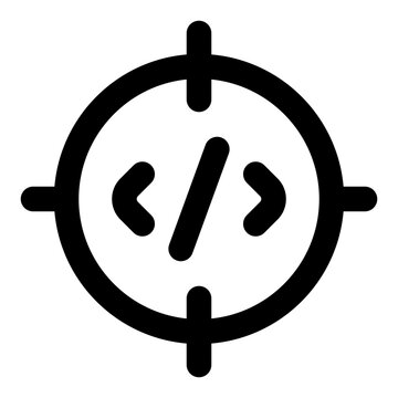 Debug Line Icon Vector, Modern Outline Coding and Programming Symbol for Developer and Web Design Concept