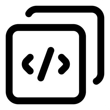 Code Compilation Line Icon Vector, Modern Outline Coding and Programming Symbol for Developer and Web Design Concept
