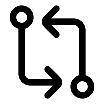 Code Compare Line Icon Vector, Modern Outline Coding and Programming Symbol for Developer and Web Design Concept
