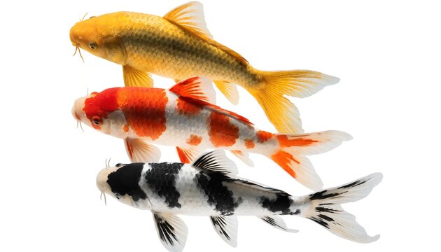 goldfish isolated on white