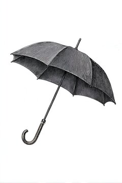 Vintage umbrella engraving sketch illustration classic rain protection accessory retro weather object