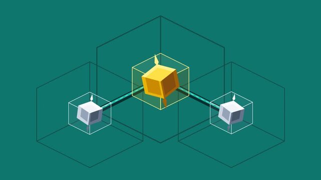 Isometric Visualization of Data Transmission and Connectivity