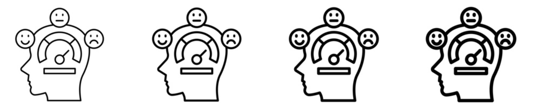 Self-Control  Icon Set Different Style Collection
