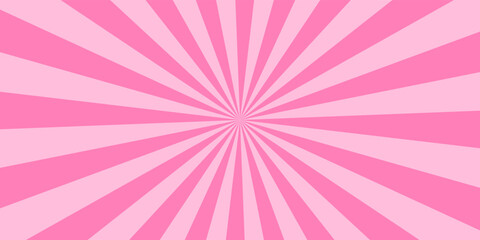Pink rays background in retro style. Vector. © Alfin
