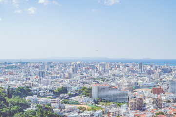 Fototapeta premium 沖縄 高台から見る那覇市（雨乞嶽展望台から）