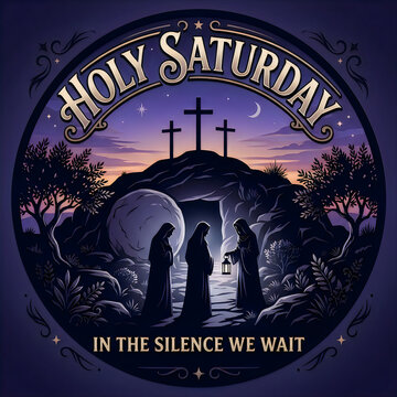 Holy saturday in the silence we wait