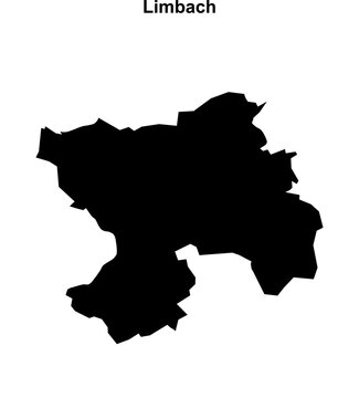 Limbach (Baden-Wurttemberg) blank outline map