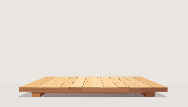 Simple wooden plank floor foreground with blank wall subtle light and shadow calm minimal scene suitable