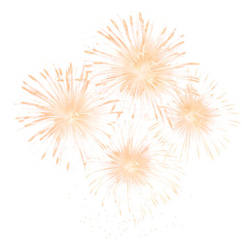 Realistic fireworks illustration