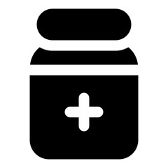 Obraz premium Medicine Glyph Icon Vector, Modern Medical and Pharmacy Symbol for Healthcare, Medicine, and Hospital Services