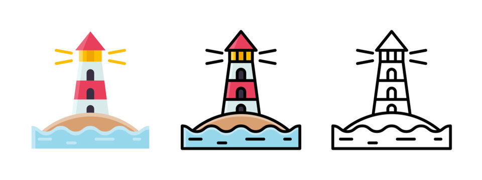 Lighthouse Sea Icon
