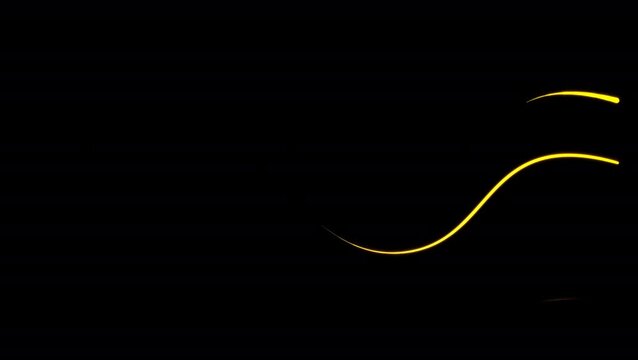 曲線装飾ラインアニメ