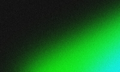 Fototapeta premium Neon green and blue gradient background with black