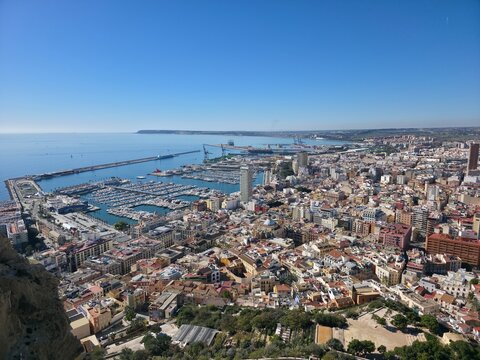 Alicante Spanien, Panorama, Altstadt und Sehensw&uuml;rdigkeiten