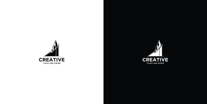 modern real estate development logo design